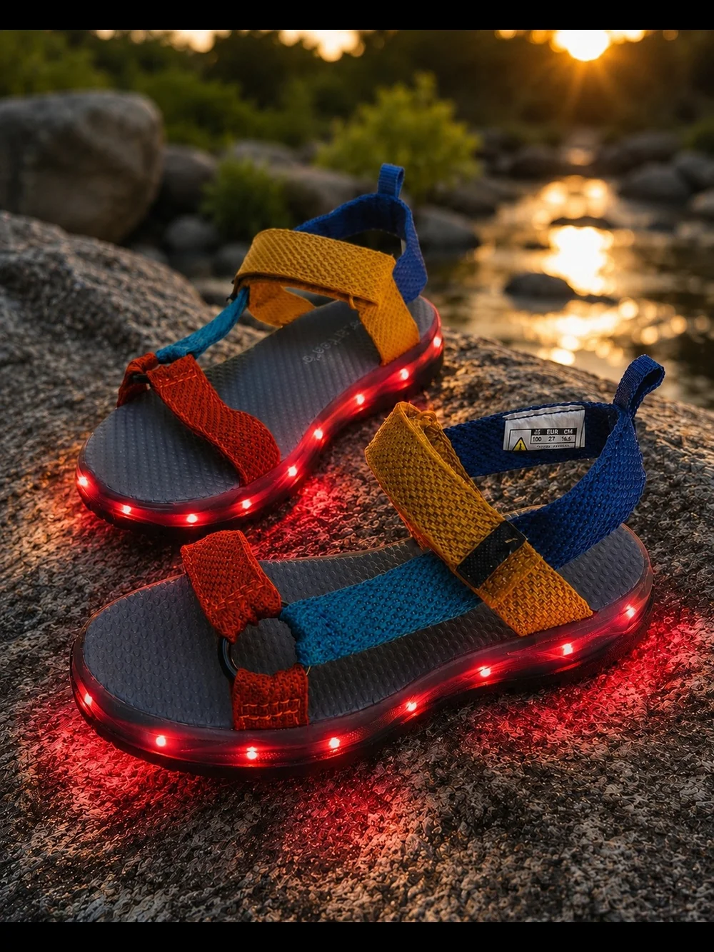 Carter's Multicolor Kids Sandals - Blue, Yellow & Orange